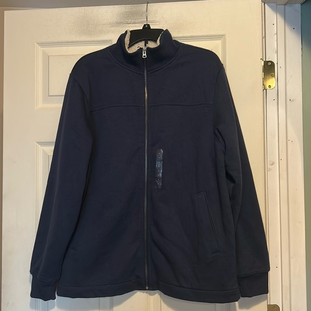 Gap Sherpa Lined Jacket Size Large Blue